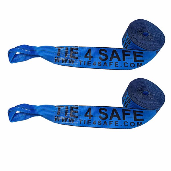 Tie 4 Safe 4" x 30' Winch Straps w/ Loop End
WLL: 5,400 lbs, PK2 TWS44-30-BU-2